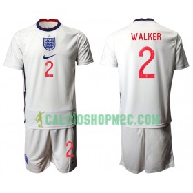 Inghilterra  Walker 2 Bambino Maglia Prima Euro 2020 Manica Corta (+ Pantaloncini)